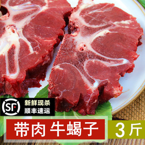 带肉牛蝎子3斤 新鲜牛蝎子 带骨牛肉 牛脖子 牛脊骨牛尾 黄牛骨头