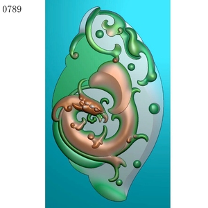 龙草龙0789雕刻图北京精雕jdp灰度图bmp挂件素材浮雕图