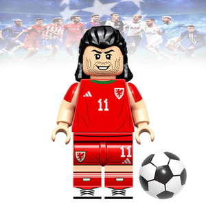 g牌世界杯g0019贝尔足球明星英格兰人仔男孩拼装积木玩具兼容乐高