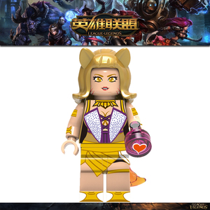 英雄联盟lol九尾妖狐1476阿狸第三方moc拼装积木人仔玩具兼容乐高