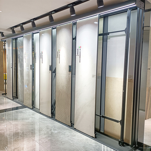 多功能立式瓷砖展示架岩板推拉展架陶瓷样品展示柜地板砖展具高端