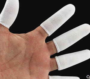 2021新款布指套手指套劳保透气吸汗布指套指帽白色耐磨护指