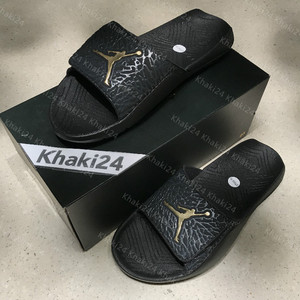 khaki24 jordan hydro aj7黑金乔丹拖鞋男女休闲拖鞋 bq6290-007