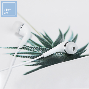 lattliv生活无忧 白色通用入耳式耳机3.5mm安卓手机通用线控耳塞