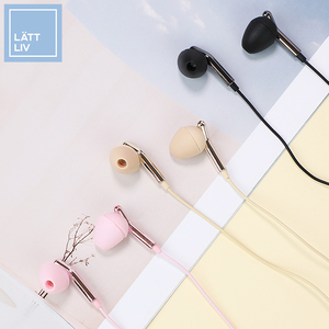 lattliv生活无忧 小鸟入耳式线控音乐小耳机苹果安卓手机通用