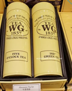 香港代购新加坡twg 下午茶茶組礼盒,五点钟茶 1837绿茶100g礼盒