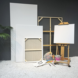 定制超大尺寸亚麻成品油画框内框带画布丙烯颜料油画布框加厚装裱