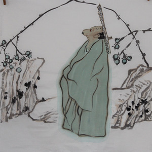 国画人物画临摹仿袁武人物画写意四尺斗方【雅逸堂画廊】rdfy8