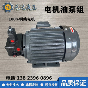 液压电机液压站配件油泵电机0.75KW/1.5KW/2.2KW配VP20/VP15/VP30