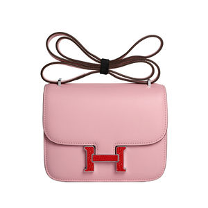 康斯坦包新款小方包真皮h包单肩斜跨包鳄鱼纹豆腐包空姐包康康包