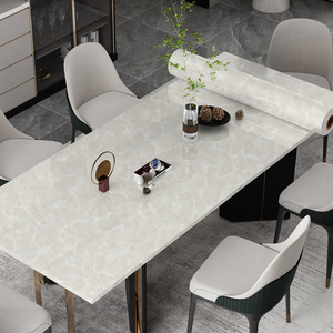 餐桌贴纸防水防油防高温桌面贴纸自粘仿大理石桌贴书桌茶几翻新贴