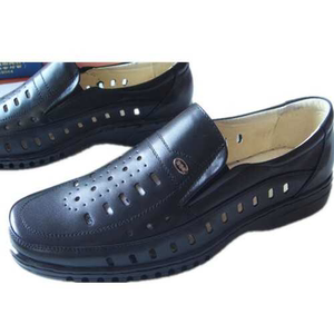 001人付款淘宝沈阳奥特皮鞋39008头层牛皮商务排汗减震按摩肥款偏小请