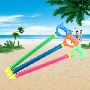 新款儿童单管抽拉式水枪沙滩漂流戏水筒水炮夏季小孩玩具地摊货源