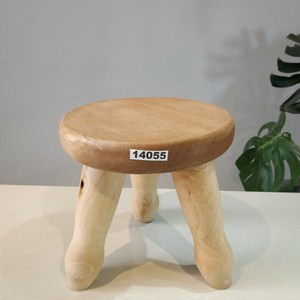 实木小板凳换鞋凳民宿家具幼稚园三脚儿童凳花架搭脚花盆架矮凳