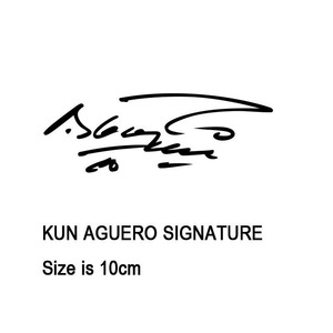 阿奎罗签名烫印曼城巴萨阿根廷适用热转印阿坤签名烫画印号