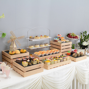 甜品台糕点摆件展示架自助餐甜点蛋糕点心架子冷餐会套装茶歇摆台