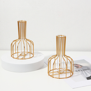 ins风 北欧透明玻璃花瓶小摆件创意简约干花瓶背景墙装饰拍照道具