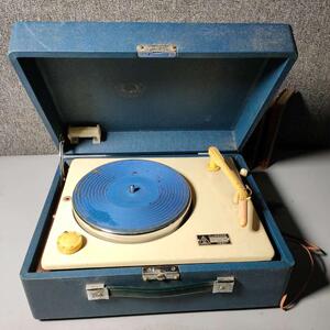 古董古玩怀旧老式中华206型黑胶电唱机一体留声机33转78转提包机