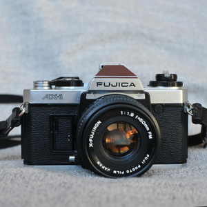 富士ax-1机械135单反相机胶片机金属机身50mm f1.9套机