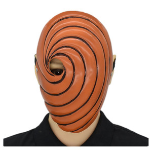 新火影忍者面具宇智波带土阿飞面具斑晓面具乳胶头套cosplay mask