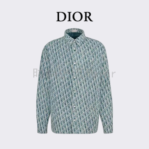 00huamingmin1986淘宝dior/迪奥 22ss新款满logo字母印花冰丝衬衫男