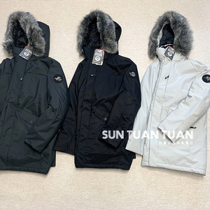 the north face北面极地mcmurdo男毛领羽绒服parka派克大衣正品