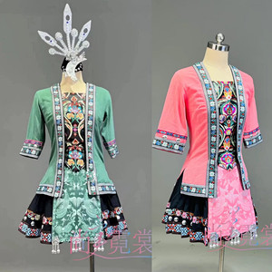 出租侗族服装侗帕黔东南贵州广西少数民族舞蹈演出服北京实体店