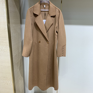 奥宝薇t21d286 2021年新款冬装时尚气质修身显瘦双面羊毛大衣999