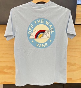 vans范斯22春夏男女款彩虹独角兽图案印花圆领短袖t恤vn0a54imuuu