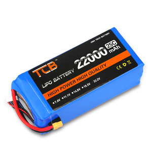 TCB航模电池22000mAh6S25C无人机航拍植保机大容量高倍率厂家直销