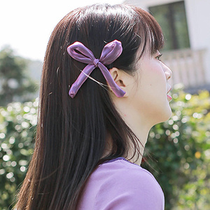 头夹女一字夹紫色