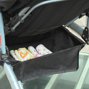 婴儿宝宝儿童小推车婴儿车伞车bb车配件底部置物篮置物筐收纳挂袋