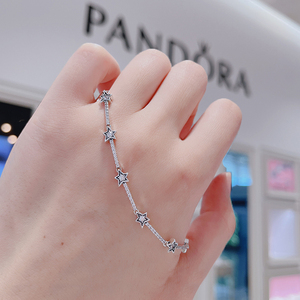Pandora潘多拉天之星际手链纯银首饰精致送情人节礼物女生女士
