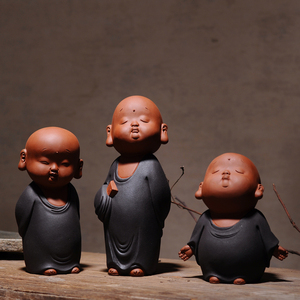 小和尚摆件禅意沙弥可爱