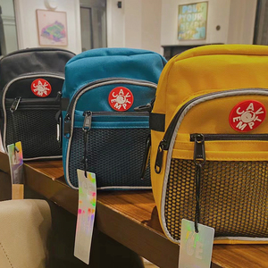 cavempt c.e cav empt ce红标3m反光网眼斜挎包小挎包单肩包潮牌