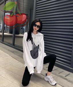 dior/迪奥 21fw新款马鞍包老花字母logo印花连帽卫衣男上衣女外套