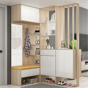 苏杭明珠旗舰店天猫客厅酒柜l型转角玄关鞋柜一体隔断进家用门口