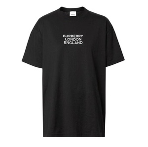喵喵英国代购burberry巴宝莉 女士 刺绣logo字母 短袖t恤 宽松版