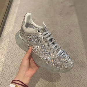 moli全球go【奥莱】jimmy choo 女士亮钻水晶老爹鞋系带休闲鞋