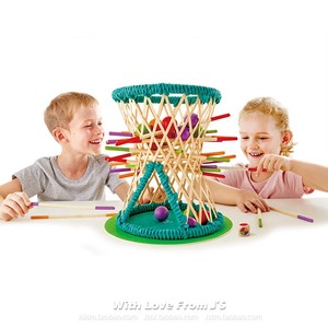 竹篓掉球儿童桌面竞技玩具颜色认知观察力和专注力训练益智亲子