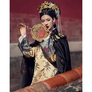 延禧攻略如懿传古装清装旗装满族服装宫廷服饰披风斗篷