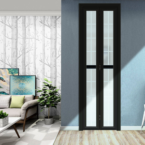 隔音折叠门双层中空钢化玻璃门卫生间门厕所门厨房门浴室铝合金门