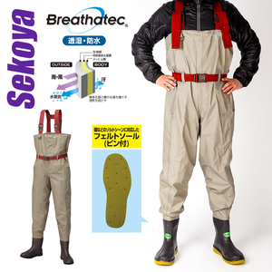 日本prox涉水裤路亚下水裤钓鱼鞋男飞蝇钓半身服透气连体捕鱼防水