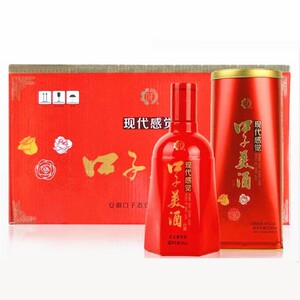 整箱4瓶装口子美酒现代感觉红盒装红瓶41度500ml兼香型口子酒