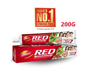 印度dabur red ayurvedic paste 阿育吠陀草本牙膏 去除口臭/抑菌