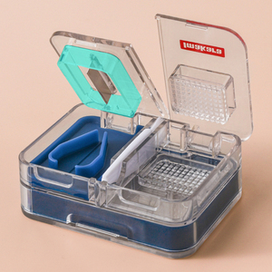 日本切药器便携式分格药盒多功能双层剪药片切割研磨碾药磨粉神器