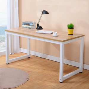 书桌写字桌简约现代台式电脑桌钢木桌学生卧室家用简易长方形桌子