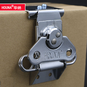 HOUNA木箱进出口包装箱搭扣蝴蝶锁芯 厂家直销箱包五金配件X201铁