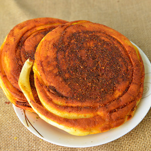 微辣咸香饼6个真空装甘肃特产兰州临回族烧烤饼包邮现做纯碱大饼