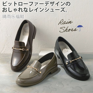 日本女士通勤时装防水晴雨乐福女鞋短筒防滑水鞋经典低帮时尚雨鞋